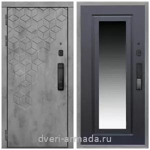 Входные двери с двумя петлями, Дверь входная Армада Квадро МДФ 16 мм Kaadas K9 / МДФ 16 мм ФЛЗ-120 Венге