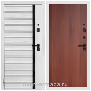 Дверь входная Армада Каскад WHITE МДФ 10 мм / МДФ 6 мм ПЭ Итальянский орех