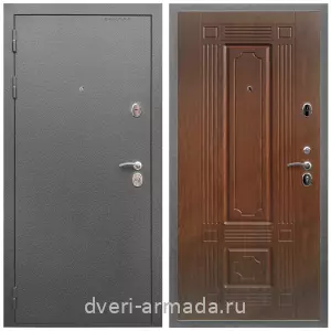 Входные двери с тремя петлями, Дверь входная Армада Оптима Антик серебро / МДФ 16 мм ФЛ-2 Мореная береза