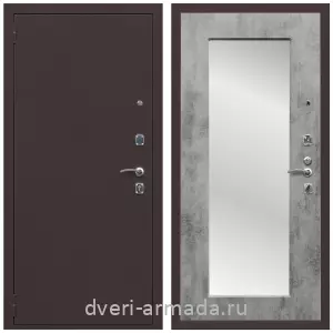 Левые входные двери, Дверь входная Армада Комфорт Антик медь / МДФ 16 мм ФЛЗ-пастораль Бетон темный