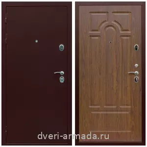 Двери оптом, Металлическая дверь входная железная Армада Люкс Антик медь / МДФ 6 мм ФЛ-58 Мореная береза с фрезеровкой в квартиру
