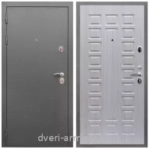 Входные двери с тремя петлями, Дверь входная Армада Оптима Антик серебро / МДФ 16 мм ФЛ-183 Дуб белёный