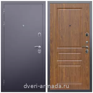 Входные двери МДФ для офиса, Дверь входная Армада Люкс Антик серебро / МДФ 16 мм ФЛ-243 Морёная береза