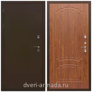 Входные двери толщиной 1.2 мм, Дверь входная элитная Армада Термо Молоток коричневый/ МДФ 6 мм ФЛ-140 Морёная берёза для загородного дома  с шумоизоляцией