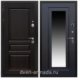 Входные двери с зеркалом и теплоизоляцией, Дверь входная Армада Премиум-Н МДФ 16 мм ФЛ-243  / МДФ 16 мм ФЛЗ-120 Венге