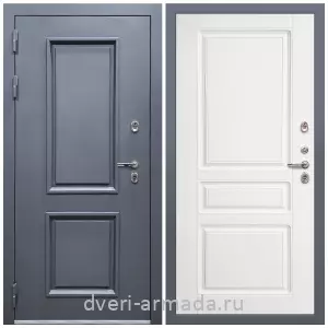 Большие входные двери, Дверь входная уличная в дом Армада Корса / МДФ 16 мм ФЛ-243 Белый матовый
