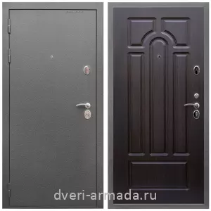 Входные двери с тремя петлями, Дверь входная Армада Оптима Антик серебро / МДФ 6 мм ФЛ-58 Венге
