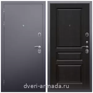 Входные двери с тремя петлями, Дверь входная Армада Люкс Антик серебро / МДФ 16 мм ФЛ-243 Венге
