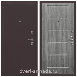 Входные металлические двери в Московской области, Дверь входная Армада Комфорт Антик медь / МДФ 16 мм ФЛ-39 Дуб Филадельфия графит