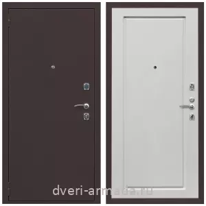 Входные двери МДФ для офиса, Дверь входная Армада Комфорт Антик медь / МДФ 16 мм ФЛ-119 Ясень белый