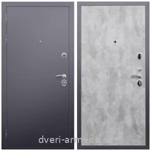 Дверь входная металлическая взломостойкая Армада Люкс Антик серебро / МДФ 6 мм ПЭ Цемент светлый