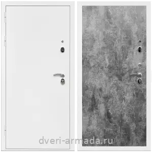 Антивандальные для квартир, Дверь входная Армада Оптима Белая шагрень / МДФ 6 мм ПЭ Цемент темный