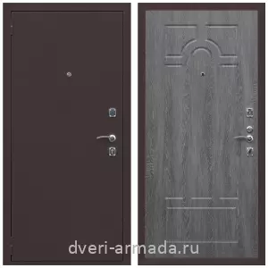 Входные двери с тремя петлями, Дверь входная Армада Комфорт Антик медь / МДФ 6 мм ФЛ-58 Дуб Филадельфия графит