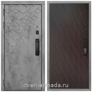 Входные металлические двери в Московской области, Дверь входная Армада Квадро МДФ 16 мм Kaadas K9 / МДФ 16 мм ФЛ-86 Венге структурный