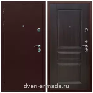 Двери оптом, Металлическая дверь входная Армада Люкс Антик медь / МДФ 6 мм ФЛ-243 Эковенге наружная с утеплением в частный дом