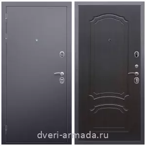 Левые входные двери, Дверь входная металлическая Армада Люкс Антик серебро / МДФ 6 мм ФЛ-140 Венге наружная на дачу
