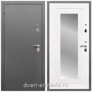 Офисные, Дверь входная Армада Оптима Антик серебро / МДФ 16 мм ФЛЗ-120 Ясень белый
