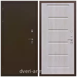 Для дачи, Дверь входная уличная в дом Армада Термо Молоток коричневый / МДФ 16 мм ФЛ-39 Дуб филадельфия крем для дачи эконом класса