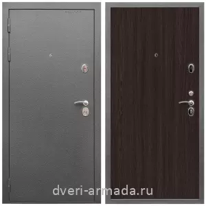 Входные двери с тремя петлями, Дверь входная Армада Оптима Антик серебро / МДФ 6 мм ПЭ Венге