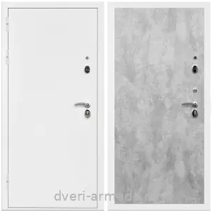 C порошковой окраской, Дверь входная Армада Оптима Белая шагрень / МДФ 6 мм ПЭ Цемент светлый