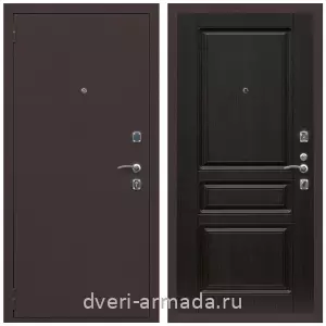 Правые входные двери, Дверь входная Армада Комфорт Антик медь / МДФ 16 мм ФЛ-243 Венге