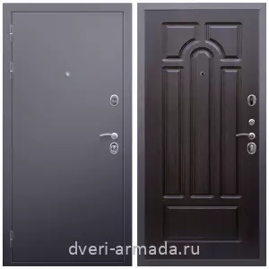 Входные двери с тремя петлями, Дверь входная Армада Люкс Антик серебро / МДФ 16 мм ФЛ-58 Венге
