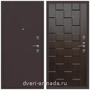 Левые входные двери, Дверь входная Армада Комфорт Антик медь / МДФ 16 мм ОЛ-39 Эковенге