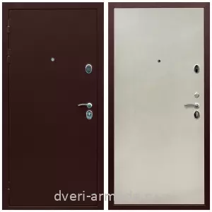 Правые входные двери, Дверь входная утепленная Армада Люкс Антик медь / МДФ 6 мм ПЭ Венге светлый