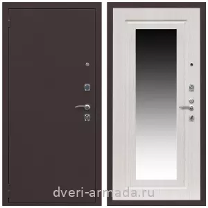 Входные двери с тремя петлями, Дверь входная Армада Комфорт Антик медь / МДФ 16 мм ФЛЗ-120 Дуб белёный