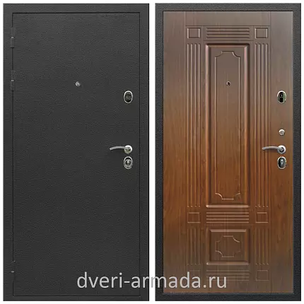 Дверь входная Армада Престиж Черный шелк / МДФ 16 мм ФЛ-2 Мореная береза