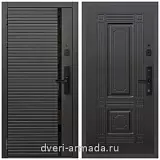 Умная входная смарт-дверь Армада Каскад BLACK МДФ 10 мм Kaadas S500  / МДФ 16 мм ФЛ-2 Венге
