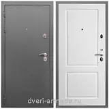 Дверь входная Армада Оптима Антик серебро / МДФ 16 мм ФЛ-117 Белый матовый