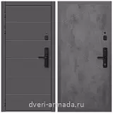 Дверь входная Армада Роуд МДФ 10 мм Kaadas S500 / МДФ 10 мм ФЛ-291 Бетон темный